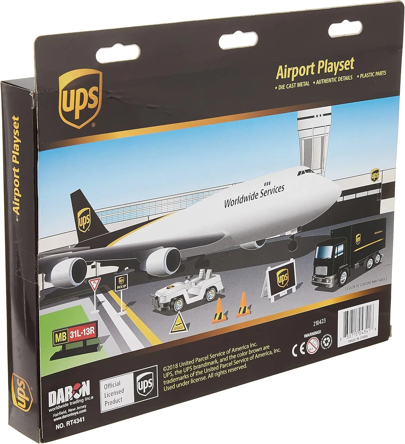 Daron UPS Airport Playset, Brown