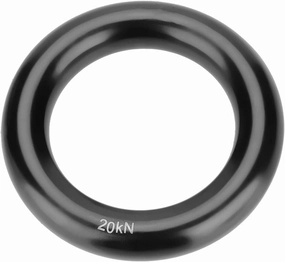 Demeras Aluminum Rappel Ring, Handle Heavy Loads Climbing o Ring Multifunctional Seamless Forge with 360 Degrees All Round Design for Escape for fire