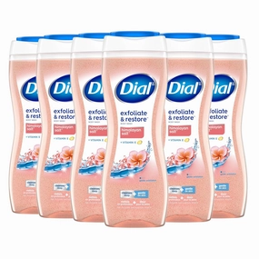 Dial Body Wash, Exfoliate & Restore Himalayan Salt, 16 fl oz, Pack of 9