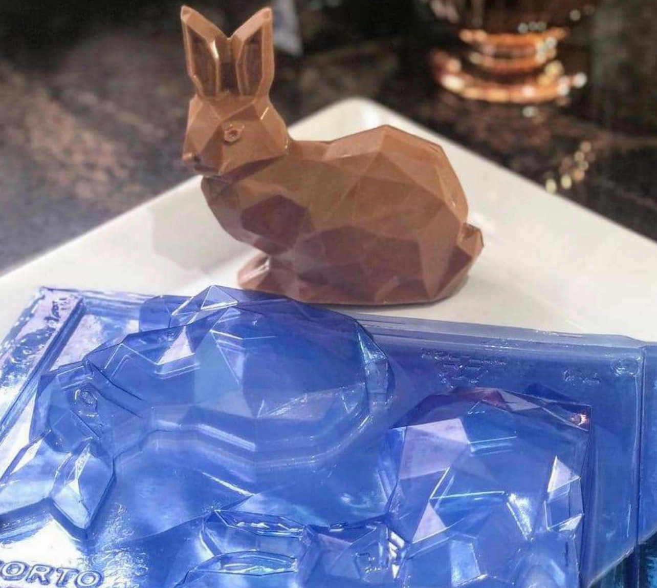 Diamond Bunny 3-Part Chocolate Mold