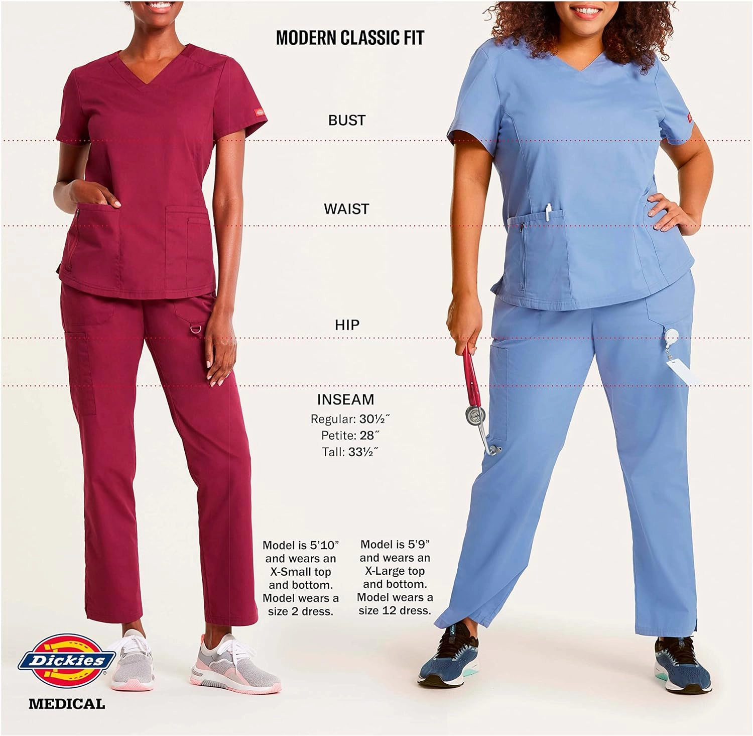 Dickies EDS Signature Scrubs for Women, Elastic Waist Pull-On Cargo Pants for Women in Soft Brushed Poplin 86106