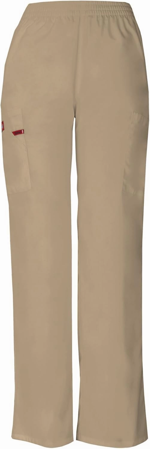 Dickies EDS Signature Scrubs for Women, Elastic Waist Pull-On Cargo Pants for Women in Soft Brushed Poplin 86106