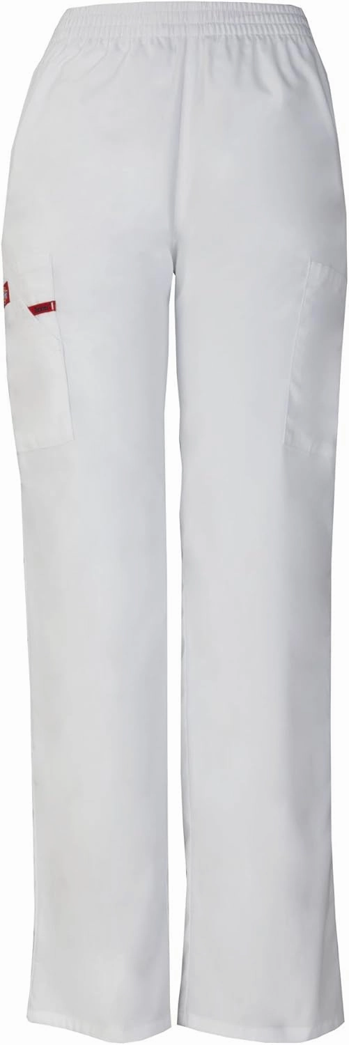 Dickies EDS Signature Scrubs for Women, Elastic Waist Pull-On Cargo Pants for Women in Soft Brushed Poplin 86106