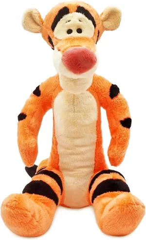 Disney Store Official Tigger Medium Soft Plush Toy, 44cm/17", Made With Soft-Feel Fabric With Embroidered Details And A Characterful Expression, Suitable For Ages 0 