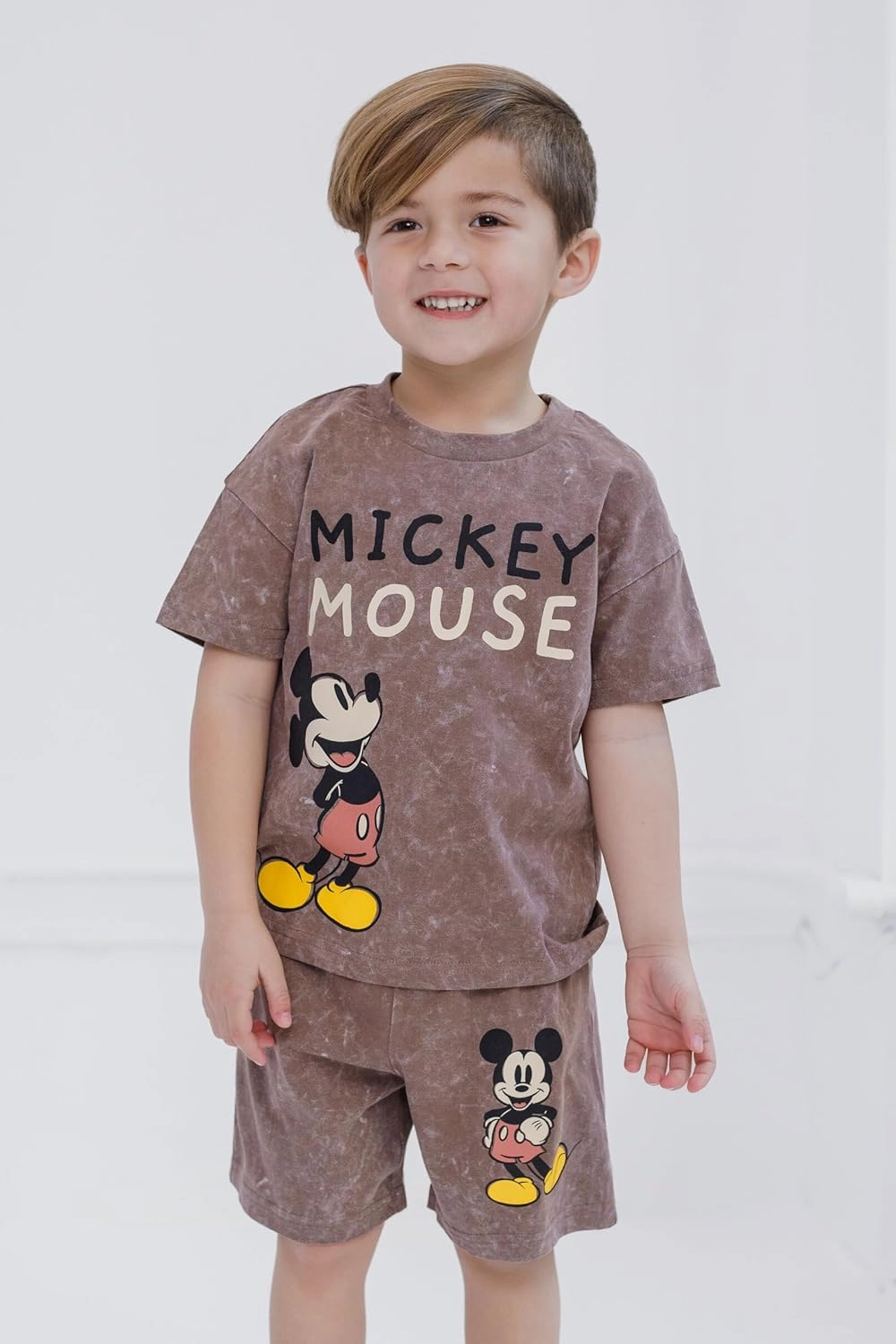 Disney Mickey Mouse Donald Duck Pluto T-Shirt and Shorts Outfit Set Toddler to Big Kid