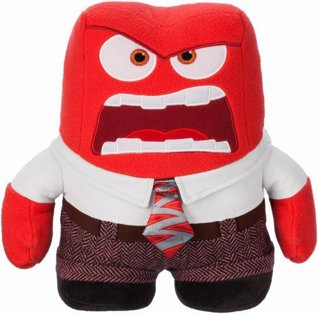 Disney Store Official Inside Out 2 Plush - Anger Emotion Toy - Detailed Sculpting, Embroidered Features, Disney Plush Toys - Part of Inside Out 2 Collection