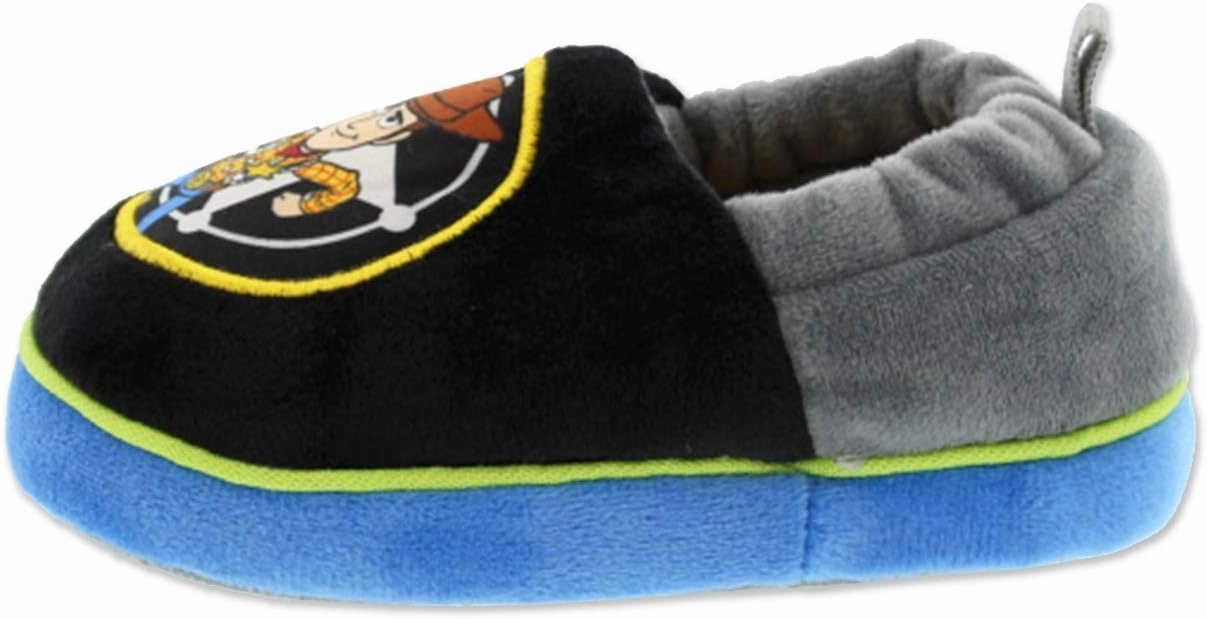 Disney Toy Story Woody Buzz Boys Toddler A-Line Slippers