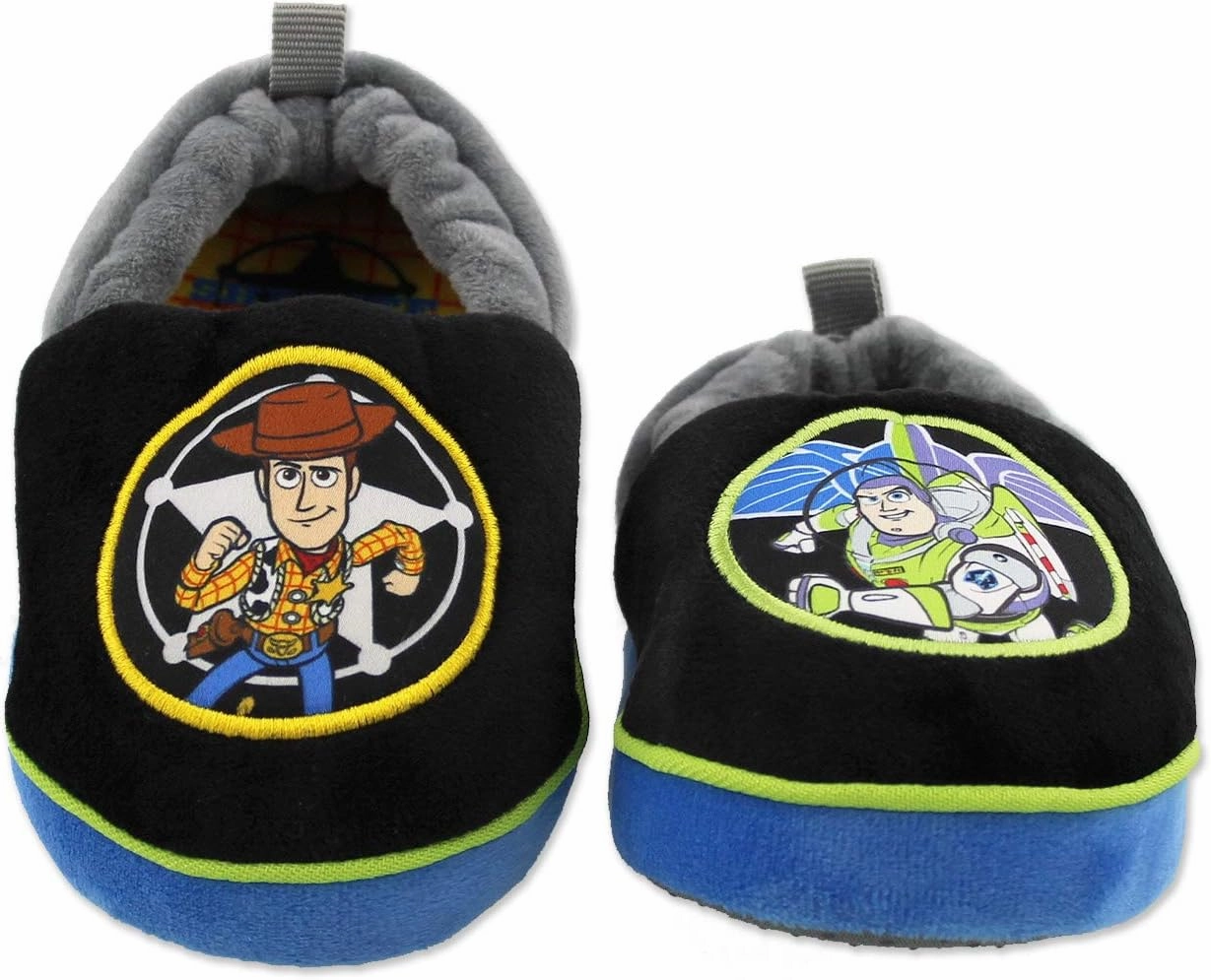 Disney Toy Story Woody Buzz Boys Toddler A-Line Slippers