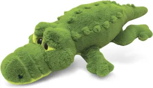 DolliBu Plush Alligator Stuffed Animal Pillow Size - Super Soft Animal Pillow for Kids, Cozy Nap Buddy, Floor Pillow for Kids & Toddlers, Jumbo Hugging Plush - 34 Inch