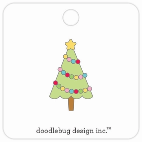 Doodlebug, Limited Edition Numbered Pin, Tiny Tree (7918)