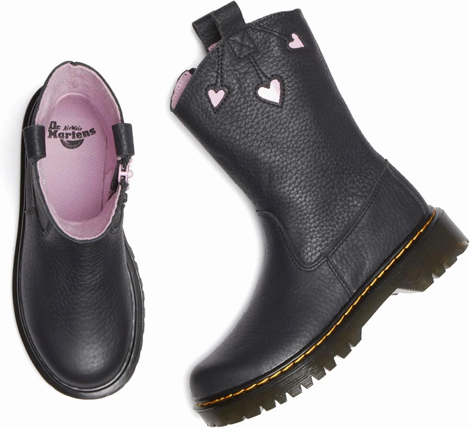Dr. Martens Unisex-Child Bex Heart P-o Boot Junior (Little Big Kid) Fashion