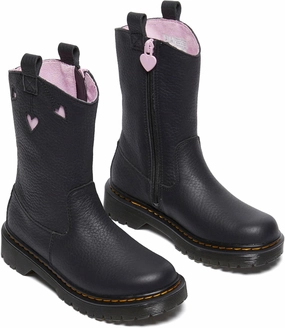 Dr. Martens Unisex-Child Bex Heart P-o Boot Junior (Little Big Kid) Fashion