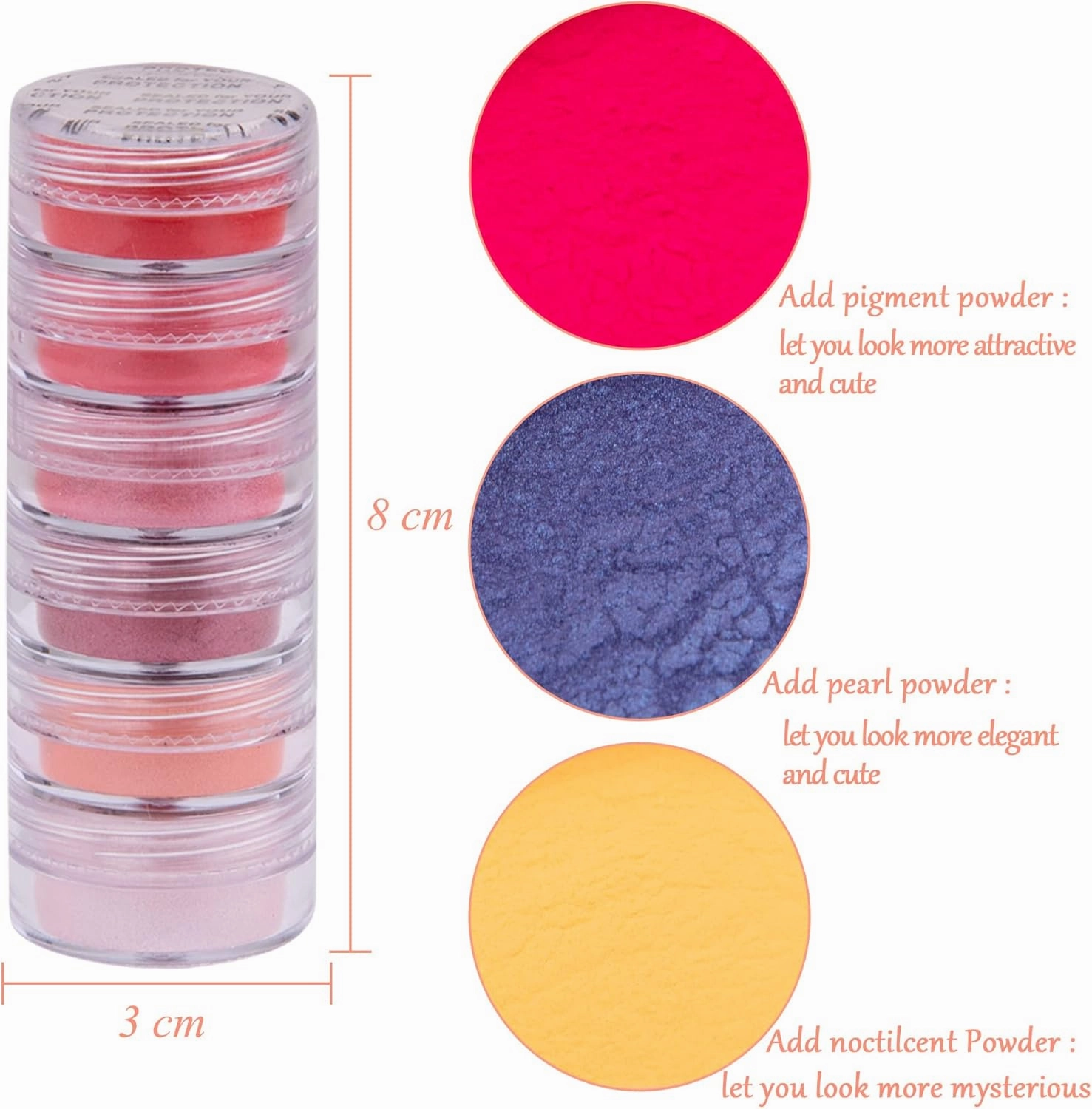 Duufin 54 Colors Nail Pigment Powder - Colorful Luminous Iridescent Nail Powder Pearlescent High-Gloss Halo Color Pigments for Nails Art, Body and Crafts