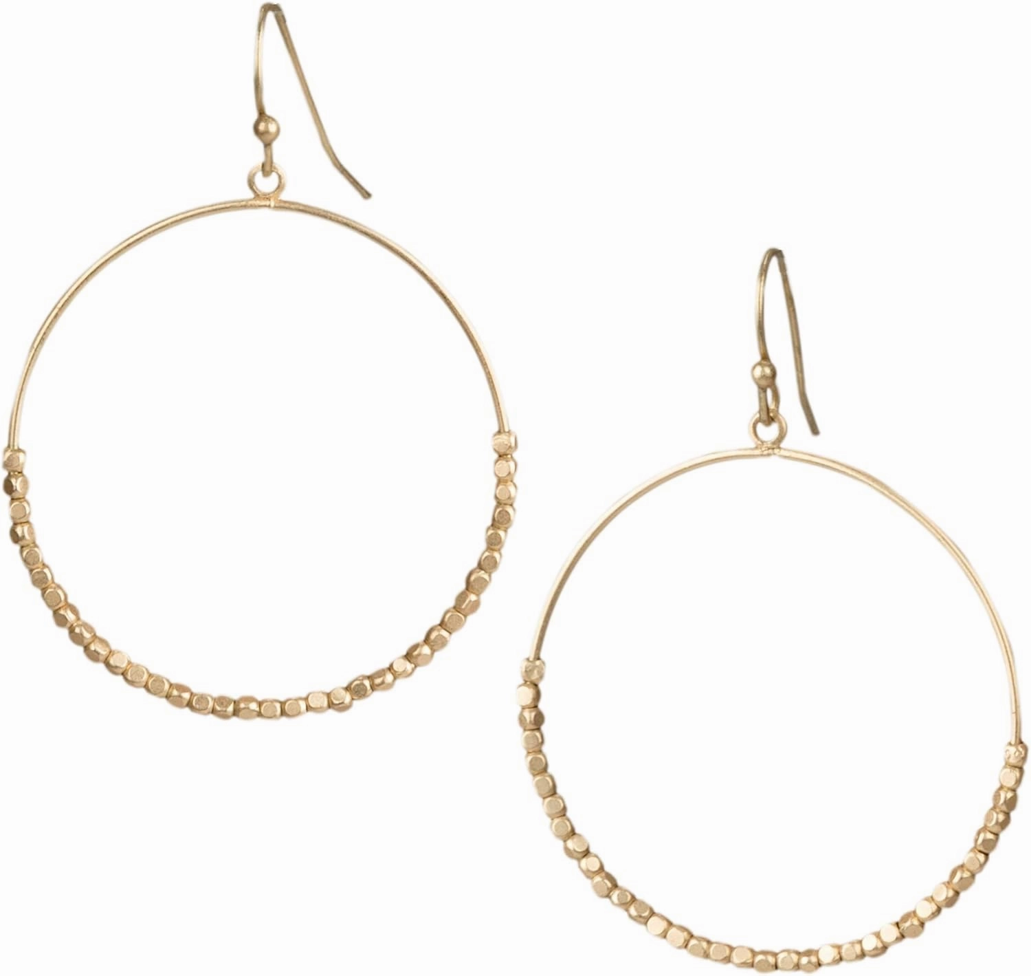 Earrings Teardrop hoop dangle drop with Seed Beads for Women