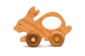 Easter Bunny Wooden Toy Car by Little Wooden Wonders