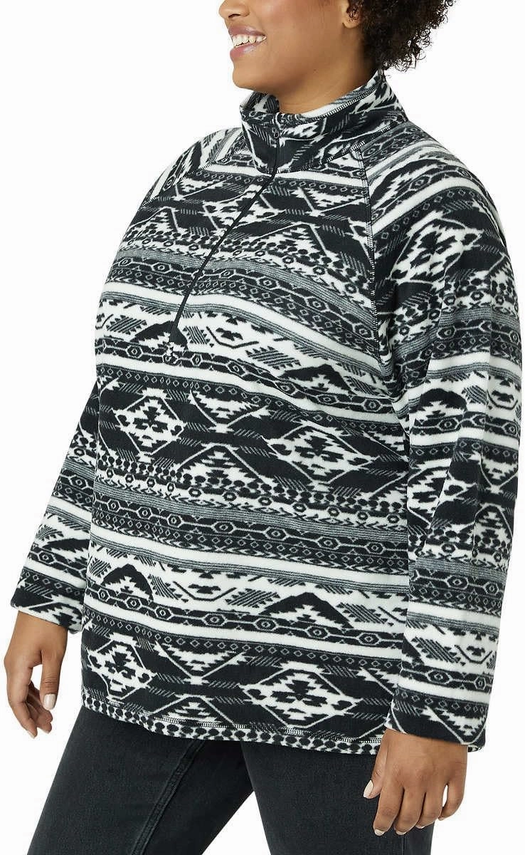 Eddie Bauer Women's Ultra Soft Fleece 1/4 Zip Long Sleeve Pullover Top