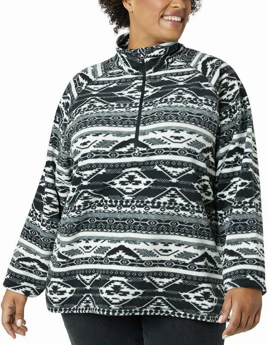 Eddie Bauer Women's Ultra Soft Fleece 1/4 Zip Long Sleeve Pullover Top