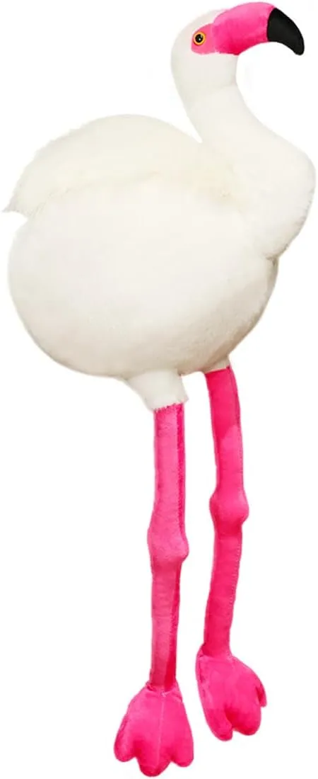 ELAINREN Ultra-Soft Flamingo Stuffed Pillow Large Lifelike Flamingo Plush Toy Realistic Flamingo Plushie Doll Gifts/37.4''