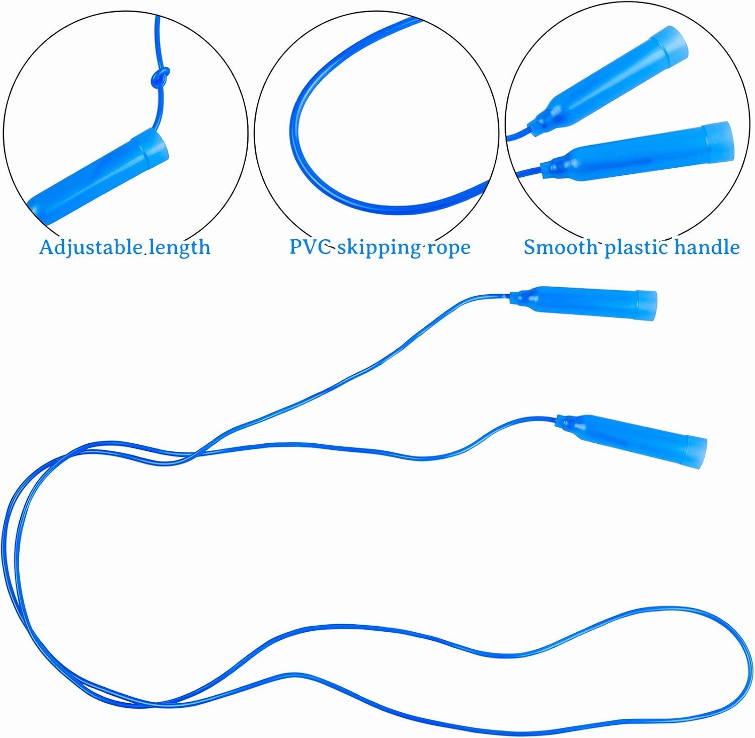 Elcoho 72 Pack Colorful Kids Jump Rope Set Great Party Favor Adjustable Plastic Kids Jump Rope Skipping Rope Outdoor Jump Ropes Great Party Favor