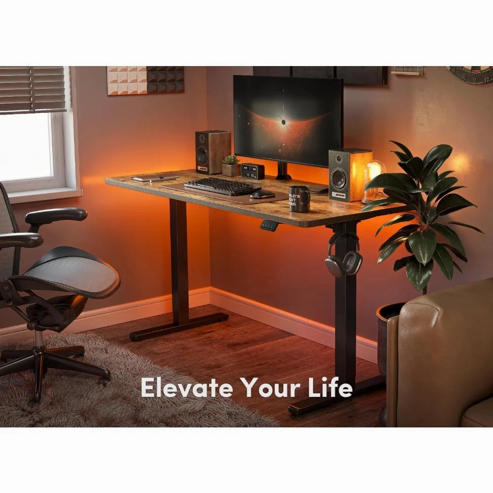 Electric Standing Desk, 55 x 24 Inches Height Adjustable Stand-up Desk,