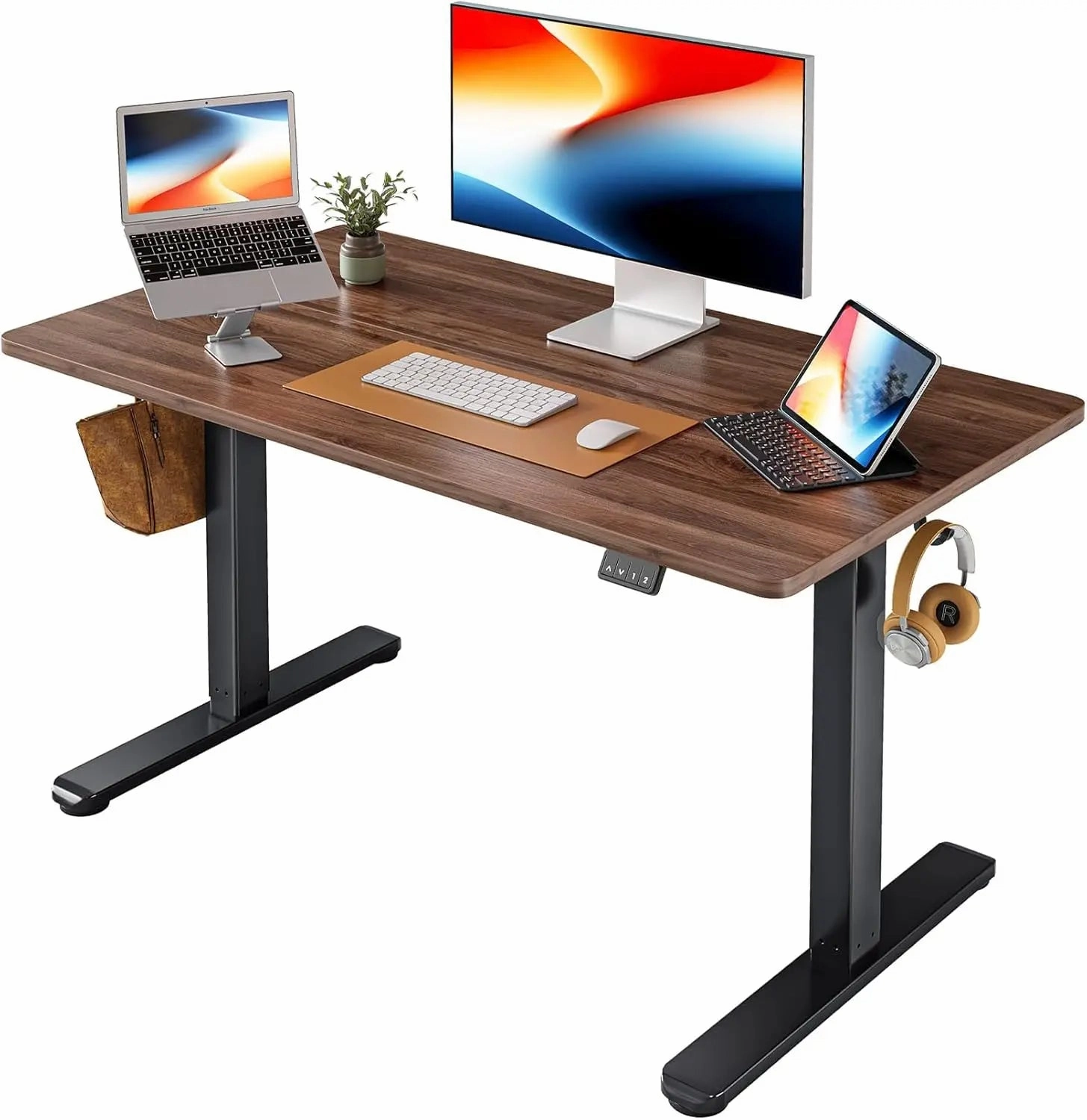 Electric Standing Desk, 55 x 24 Inches Height Adjustable Stand-up Desk,