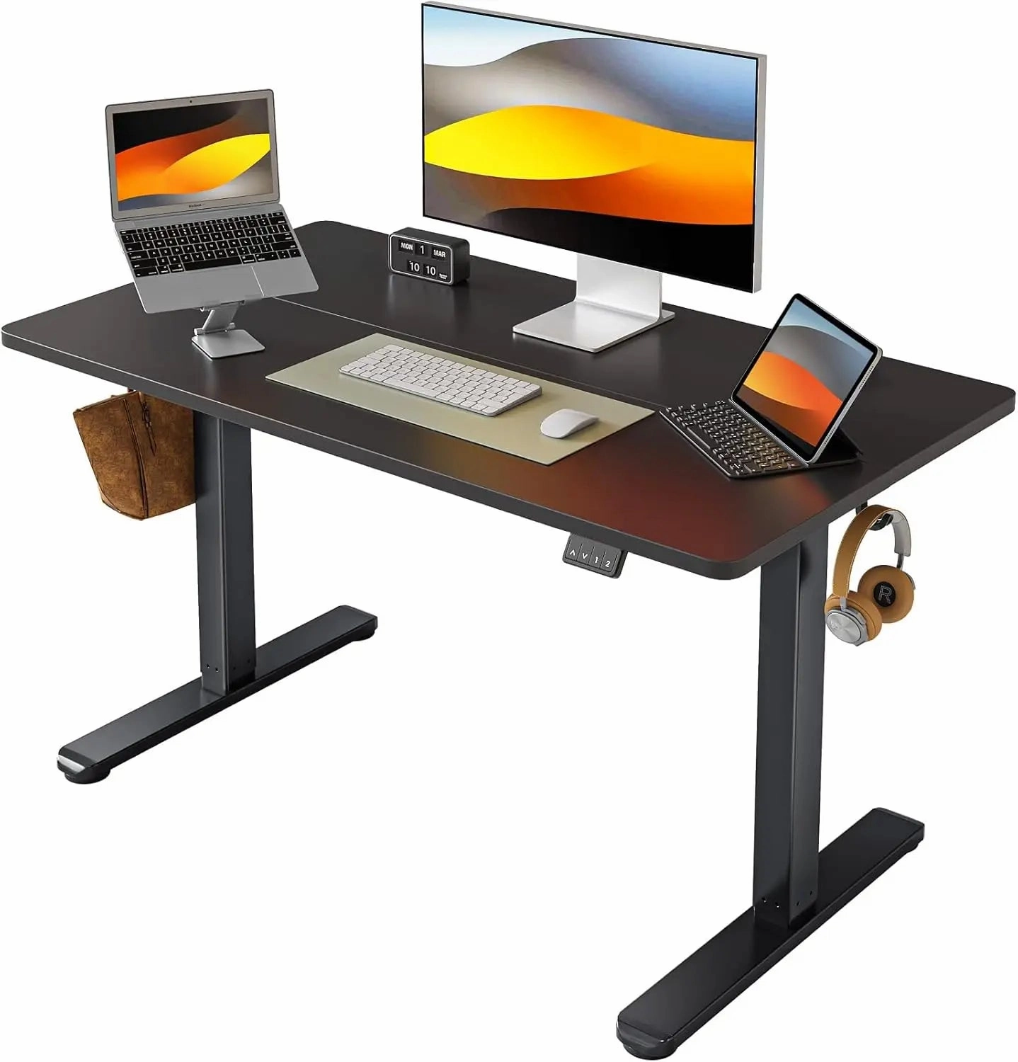 Electric Standing Desk, 55 x 24 Inches Height Adjustable Stand-up Desk,