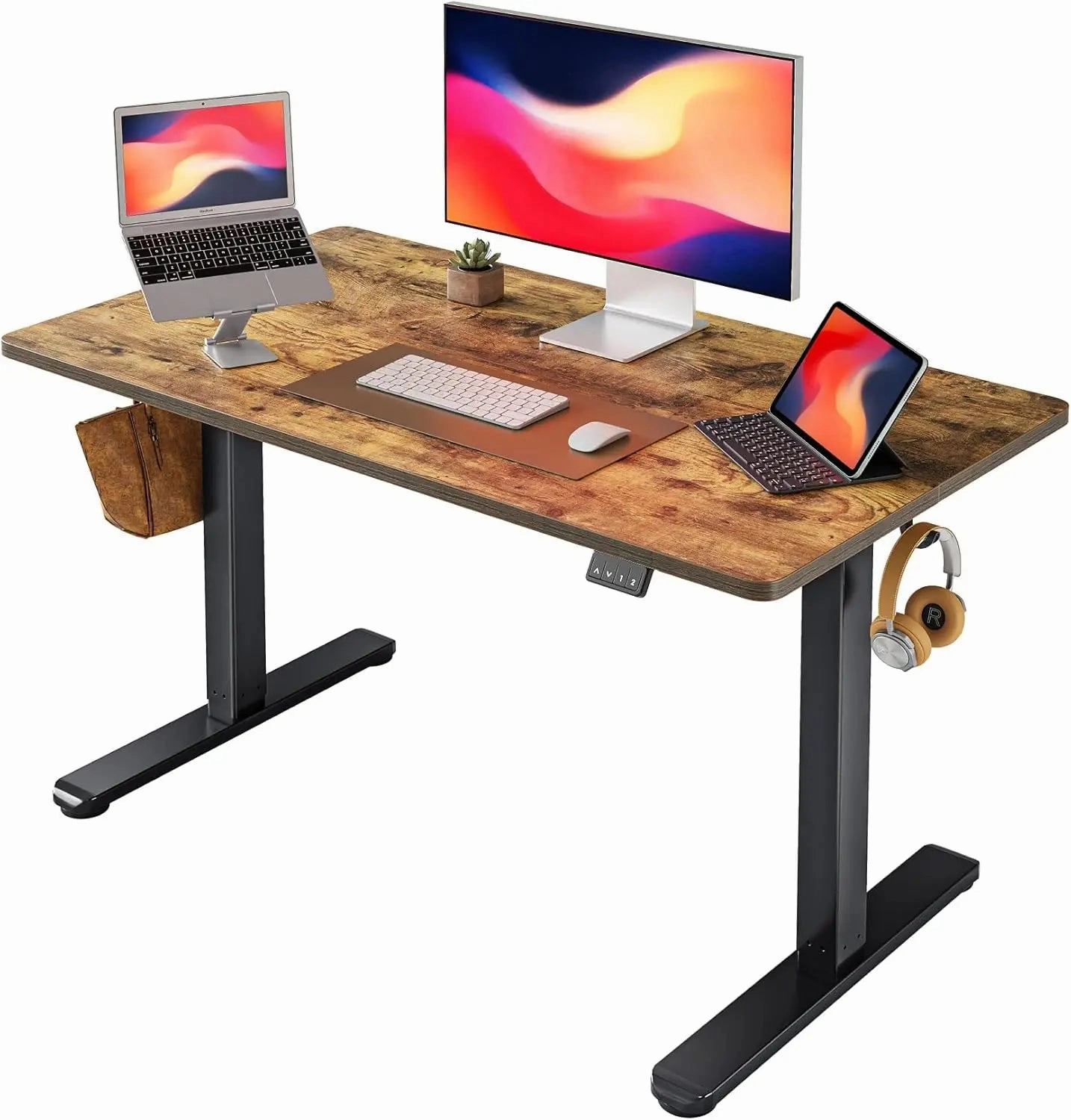 Electric Standing Desk, 55 x 24 Inches Height Adjustable Stand-up Desk,