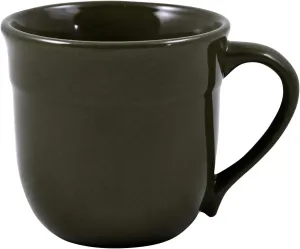 Emile Henry Charcoal Ceramic 14 Ounce Traditional Mug, Set of 4