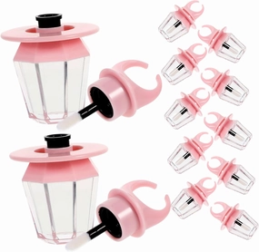 Empty Lip Gloss Bottles 12pcs Diy Containers Ring Shape Practical for Lipstick Cream