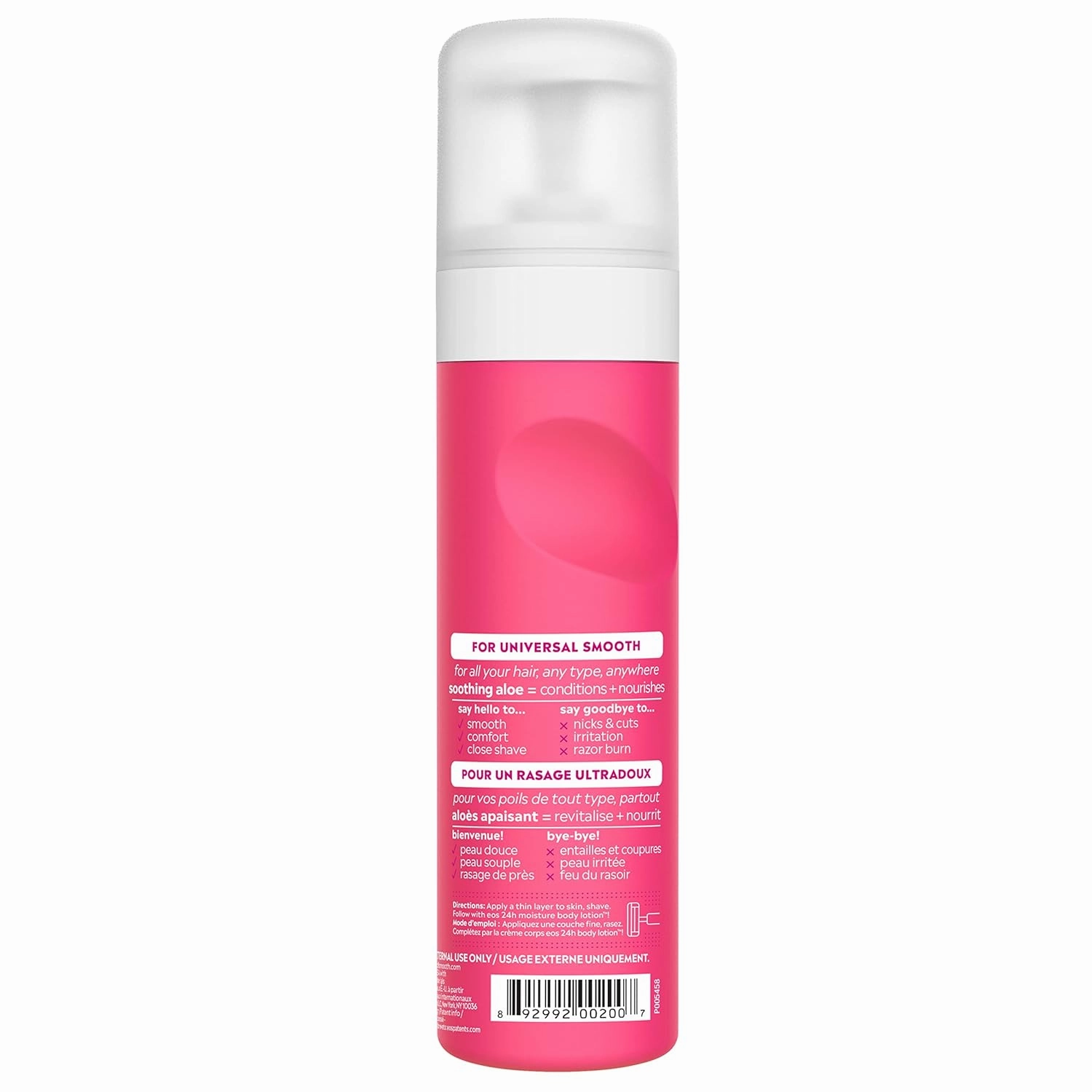 eos Shea Better Shaving Cream for Women Variety Pack - Pomegranate Raspberry   Pink Citrus, Shave Cream, Skin Care and Lotion with Shea Butter and Aloe, 24 Hour Hydration, 7 Fl Oz, Pack of 2
