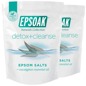Epsoak Epsom Salt Detox   Cleanse - 4 lbs. (Qty. 2 x 2 lb. Bags) Bath Salts with Natural Essential Oils