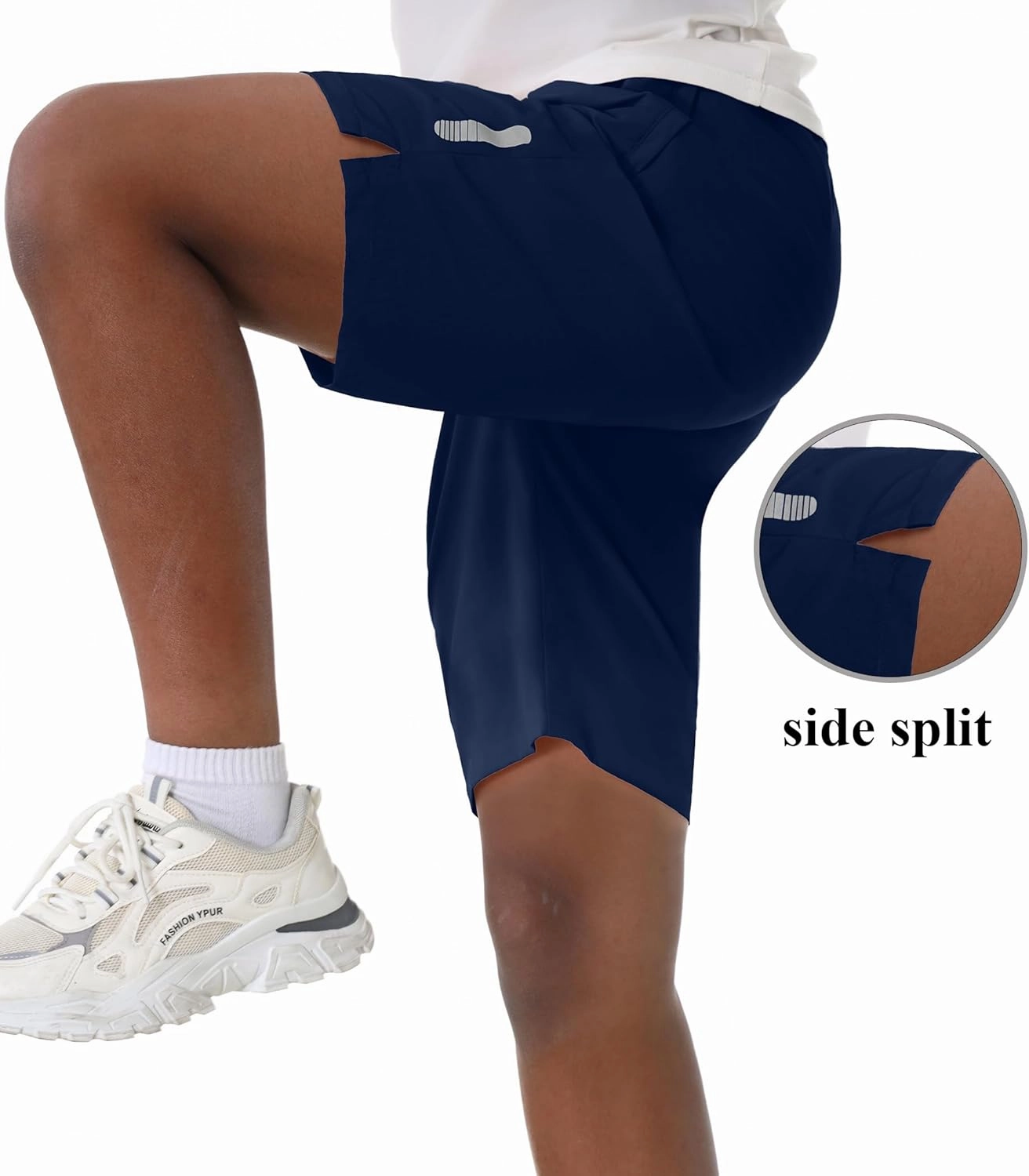 EXARUS Boys Athletic Shorts 4"/6" Quick Dry Lightweight Adjustable Elastic Waist Pockets Basketball Soccer Running