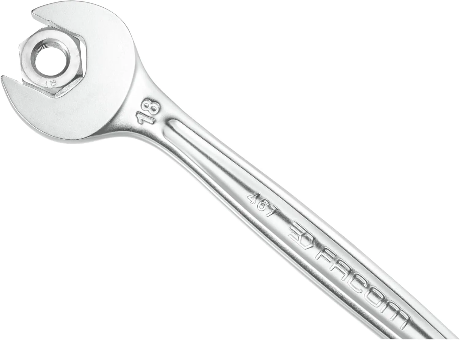 Facom 467B.7 Anti Slip Combination Ratcheting Spanner, 7mm