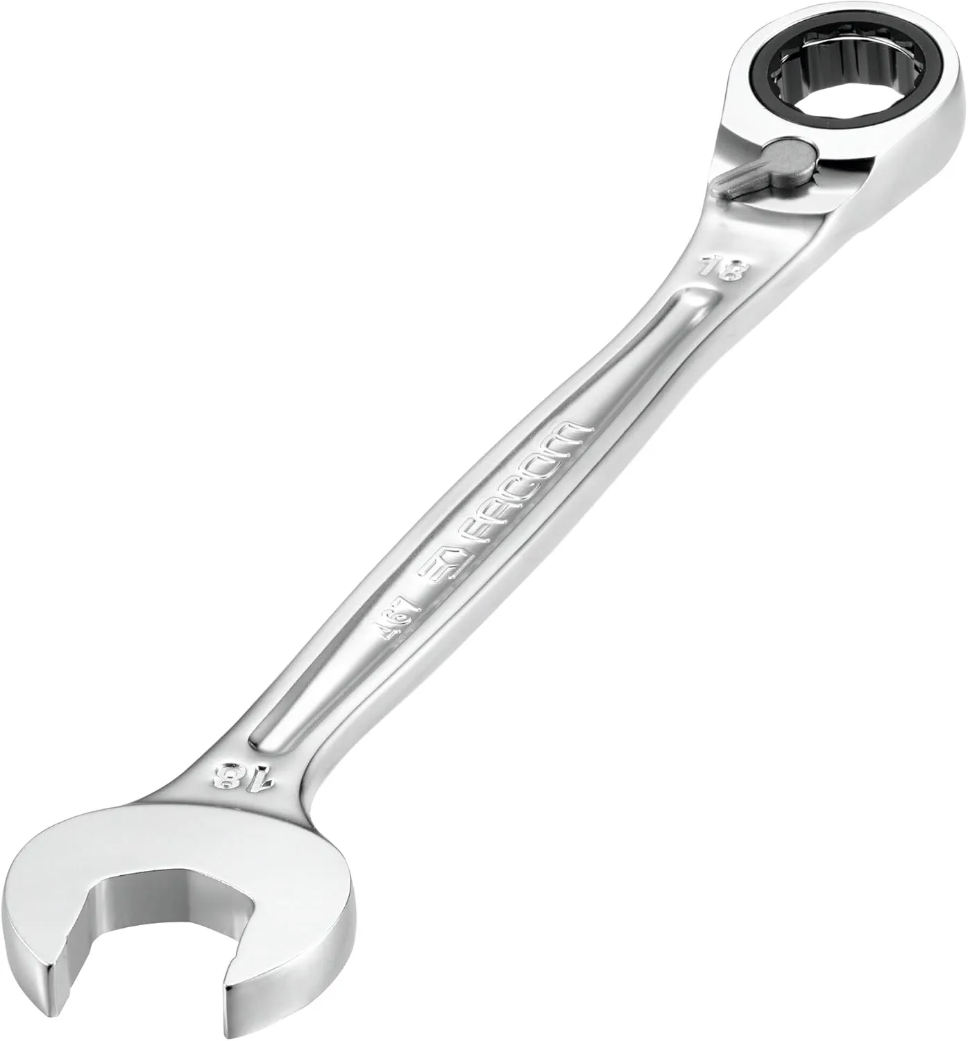 Facom 467B.7 Anti Slip Combination Ratcheting Spanner, 7mm