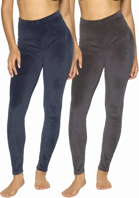 Felina - 2-Ply Velour Leggings for Women - Ultra-Soft and Cozy