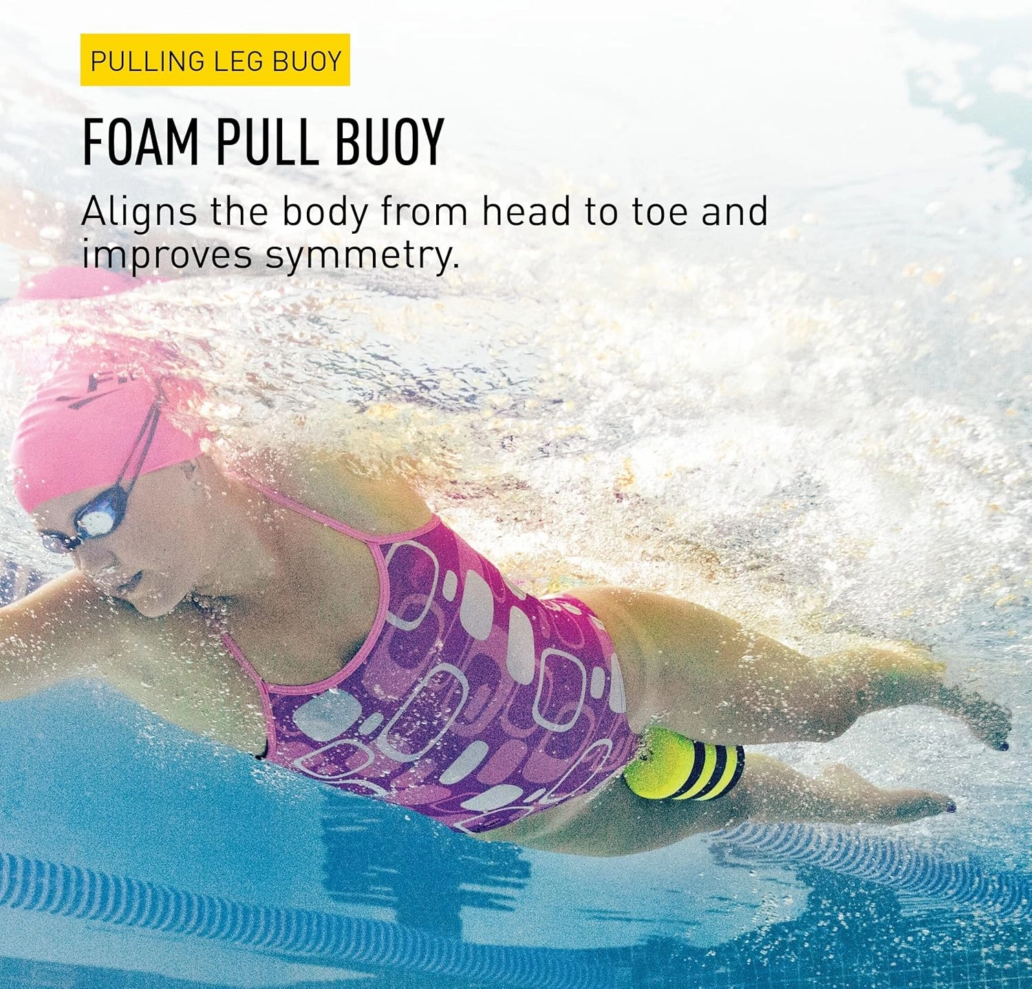 FINIS Foam Pull Buoy for Swim Training - Upper Body Strength Builder - Improves Stroke Technique - Soft EVA Foam