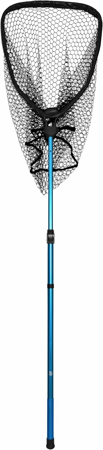 Fishing Telescoping Net |Durable Lightweight Net Containment System with Extendable Non-Slip Grip & Replaceable Coated Net for Saltwater & Freshwater Use