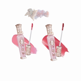 Flower Knows Violet Strawberry Rococo Glowy Lip Gloss G01 G02  Hair Clips Set