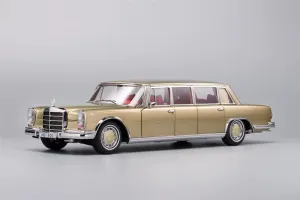FloZ for KengFai for Mercedes for Benz for S600 for Pullman Classic Car Champagne 1:18 Truck Pre-Built Model