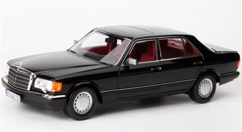 FloZ for NOREV for Mercedes for Benz for 560SEL for W126 S 1989 Red Interior Matte Wheels 1:18 Truck Pre-Built Model