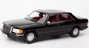 FloZ for NOREV for Mercedes for Benz for 560SEL for W126 S 1989 Red Interior Matte Wheels 1:18 Truck Pre-Built Model