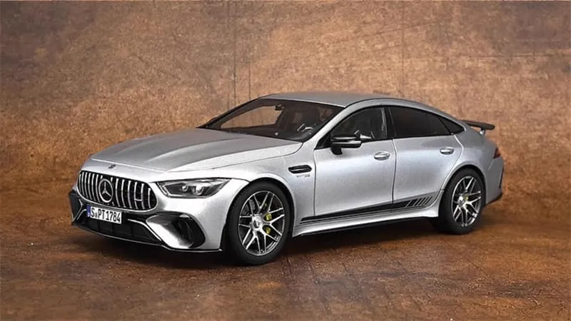 FloZ for NOREV for Mercedes for Benz for AMG for GT63S 2021 Silver Striped Version 1:18 Car Pre-Built Model
