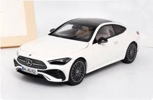FloZ for NOREV for Mercedes for Benz for CLE 2024 Coupe New Coupe Opalith White Metallic 1:18 Car Pre-Built Model