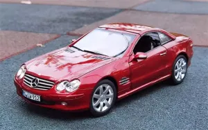 FloZ for NOREV for Mercedes for Benz for SL500 2003 R230 Red Metallic 1:18 Car Pre-Built Model