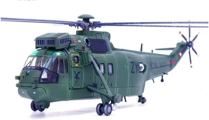 FloZ for Panzerkampf Sea King Helicopter HC4 ZA310 Royal Navy 707 Naval Air Squadron ZY 1994 1:72 Helicopter Pre-Built Model