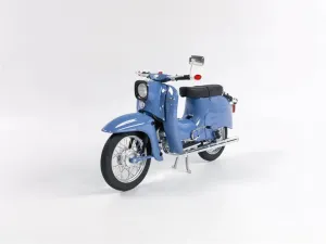 FloZ for Schuco for Simson for Schwalbe Baby Blue Motorcycle 1:10 Truck Pre-Built Model