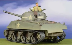 for Forces of Valor US MEDIUM TANK SHERMAN M4AE TRAINING VEHICLE 5TH ARMOURED DIVISION NEW YORK 1943 1:32 Tank Pre-built Model