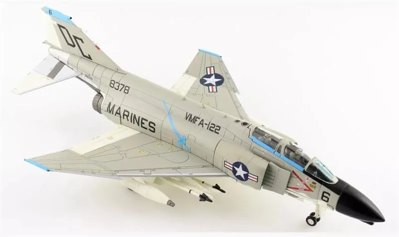 for Hobby Master for Mcdonnell for Douglas F-4B Phantom II 158378 USMC - VMFA-122 DA Nang AB 1968 (with 3 x MK.4 PODS) 1:72 Aircraft Pre-Built Model