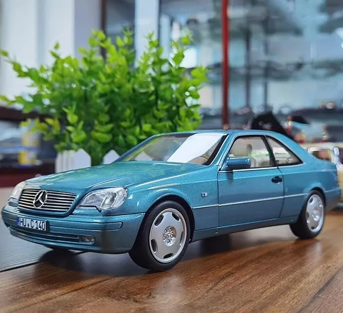 for NOREV for Mercedes for Benz for CL600 Coupe C140 1997 Blue 1:18 Car Pre-Built Model