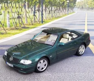 for NOREV for Mercedes for Benz for SL500 for R129 1999 Green 1:18 Car Pre-Built Model